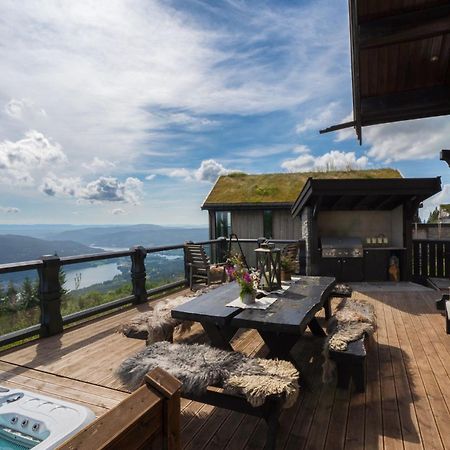 Norefjell - Storhytte Med Jacuzzi Og Fantastisk Beliggenhet Noresund المظهر الخارجي الصورة